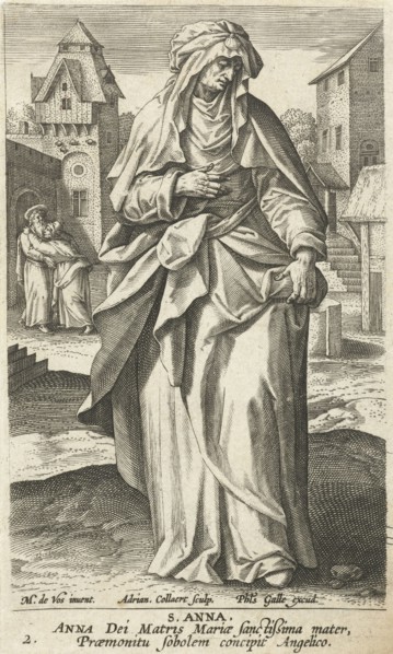 Saint Anna, Adriaen Collaert, Philips Galle, Cornelis Kiliaan, 1595-1599
