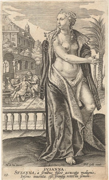 Susanna, Jan Collaert II, Philips Galle, Cornelis Kiliaan, 1588 - 1597