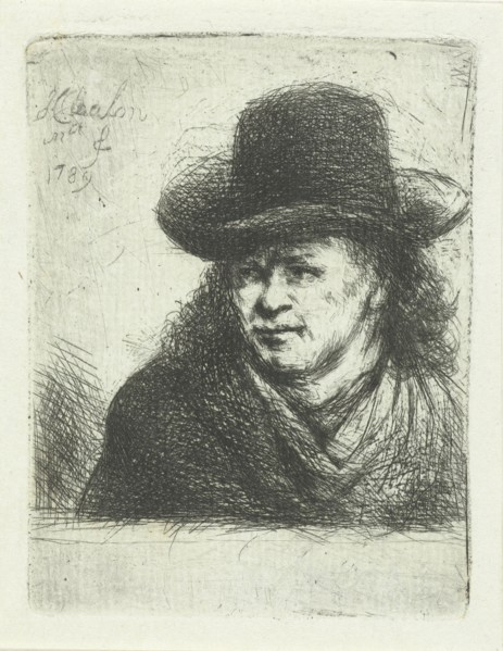 Man with hat, Jan Chalon, 1789