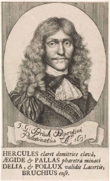 Portrait of Johann Georg Bruck, fencing master, attributed to Wallerant Vaillant, 1671