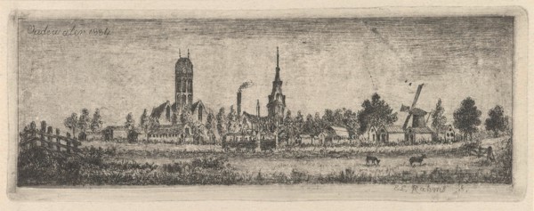 View Oudewater, The Netherlands, Eberhard Cornelis Rahms, 1884