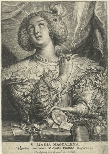 Mary Magdalene gets rid of its wealth, print maker: Schelte Adamsz. Bolswert, Peter Paul Rubens,