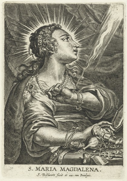 Mary Magdalene gets rid of its wealth, print maker: Schelte Adamsz. Bolswert, Peter Paul Rubens,