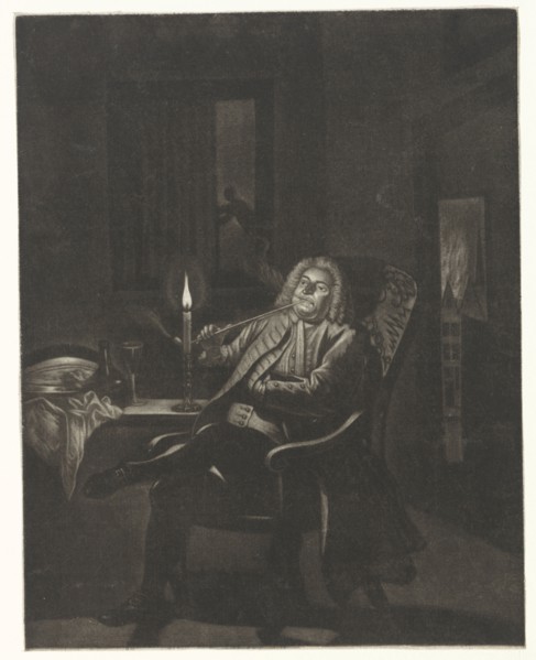 Pipe Smoking Man, Pieter Louw, Cornelis Troost, 1743 - 1800
