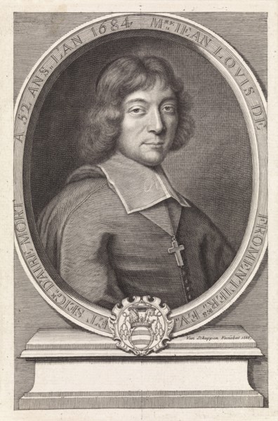 Portrait of Jean Louis de FromentiÃ¨res, Pieter van Schuppen, 1688