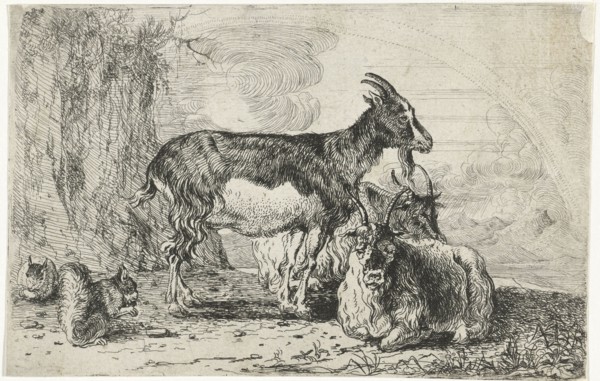 Goats, Jan van den Hecke (I), 1656