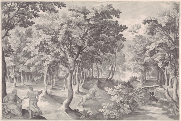 Fifth vision of Ezra, Nicolaes de Bruyn, 1613