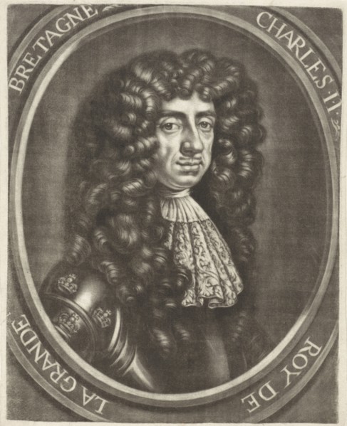 Portrait of Charles II, King of England, Jan van Somer, 1655 - 1700