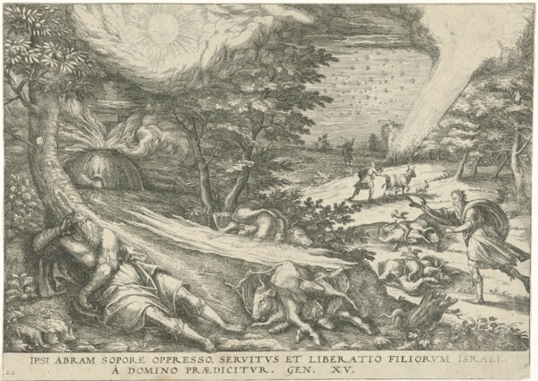 God's covenant with Abraham, print maker: Symon Novelanus attributed to, Johann Bussemacher