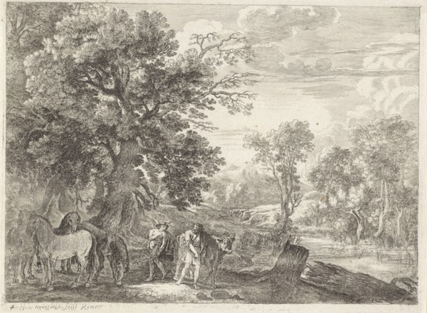 Mercury Batt gagging, Herman van Swanevelt, 1629 - 1655