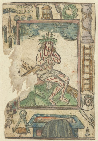 Christ sitting on the cross, Anonymous, 1490 - 1510