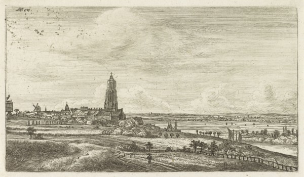 View of Rhenen, Jan Ruyscher, Anthonie Waterloo, Anthonie Waterloo, 1648 - 1663