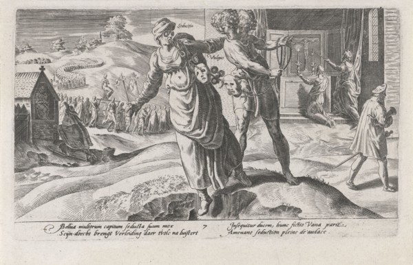 Cheats leading the nation to ruin, print maker: Dirck Volckertsz Coornhert, Adriaan de Weerdt,