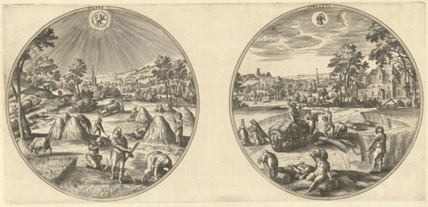 July and August, Adriaen Collaert, Hans Bol, Hans van Luyck, 1578 - 1582