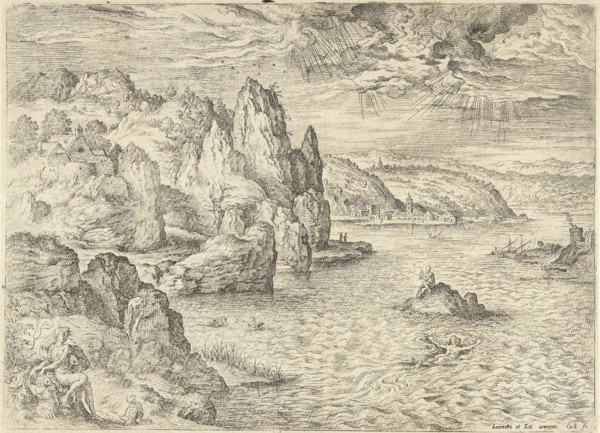 Hero and Leander, Hieronymus Cock, Matthys Cock, c. 1551 - before 1558
