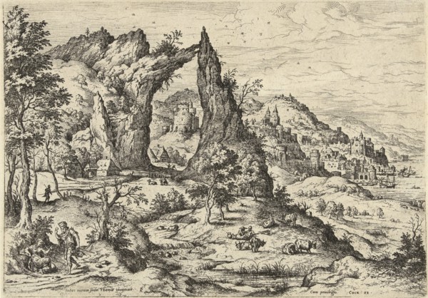 Judah and Tamar, Hieronymus Cock, Matthys Cock, c. 1551 - before 1558