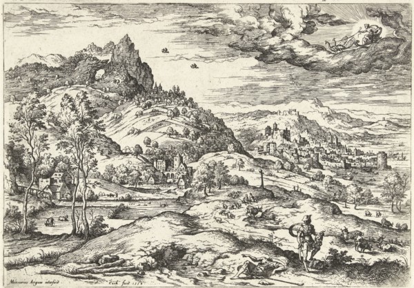 Mercury with the head of Argus, Hieronymus Cock, Matthys Cock, c. 1551 - before 1558