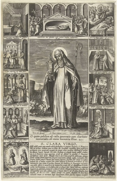 Saint Clare, Adriaen Collaert, Theodoor Galle, 1612 - 1618