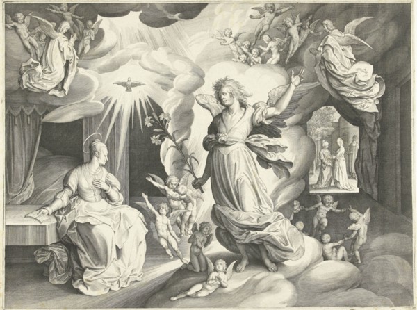 Annunciation, Nicolaes de Bruyn, 1622