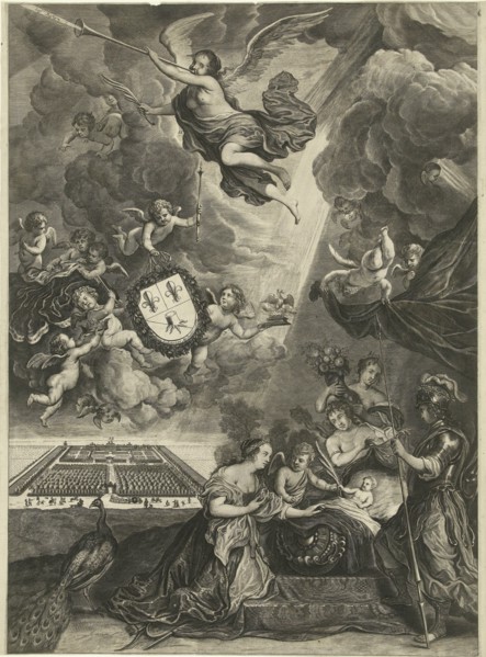 Allegory of the Peace of Rijswijk, 1697, Cornelis van Dalen (I), Govert Flinck, 1649