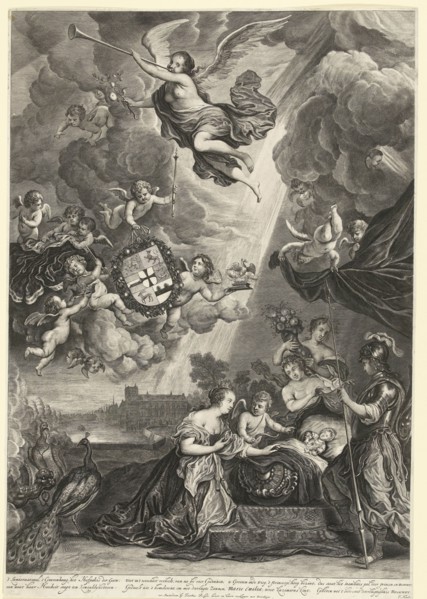 Allegory of the birth of Princess Maria Amalia of Nassau-Dietz, daughter of Hendrik Casimir,