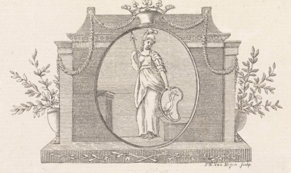 Minerva with the Hague weapon, Pieter Willem van Megen, 1760 - 1785