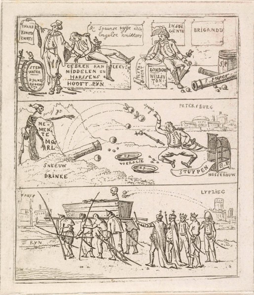Three French defeats, Hermanus Fock, 1812 - 1813