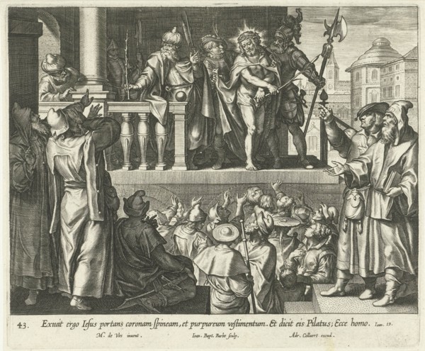 Ecce Homo, Jan-Baptist Barbé, Adriaen Collaert, 1598 - 1618
