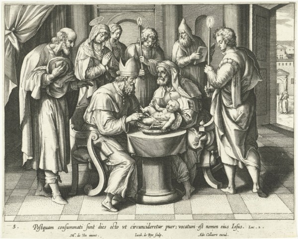 Circumcision of Christ, Jacques de Bie, Adriaen Collaert, 1598 - 1618