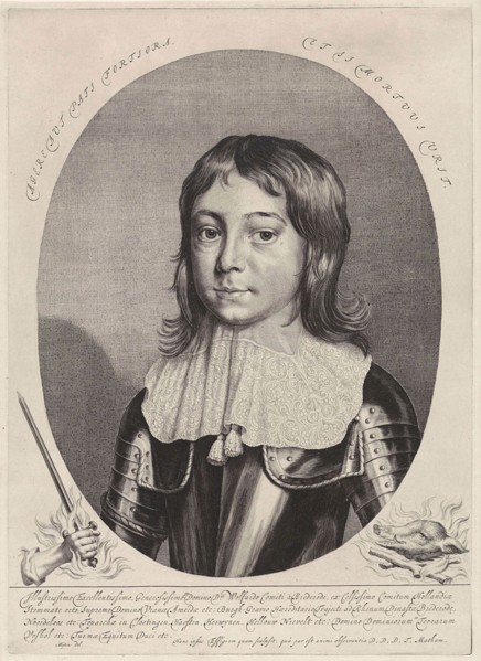 Portrait of Wolfert Brederode, Theodor Matham, 1649 - 1676