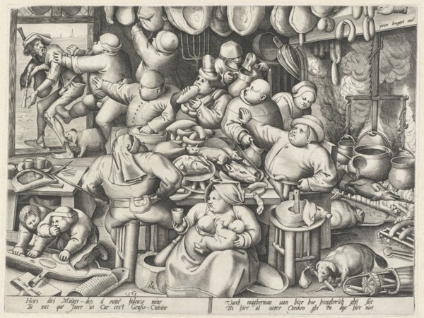 Kitchen, Pieter van der Heyden, Hieronymus Cock, 1563