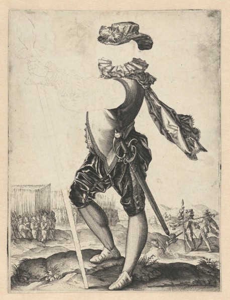 officer in the army, Hendrick Goltzius, 1585-1589