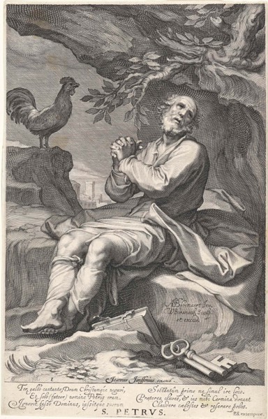 Penitent Peter H, Willem Isaacsz. van Swanenburg, Petrus Scriverius, Johannes Janssonius, 1608 -