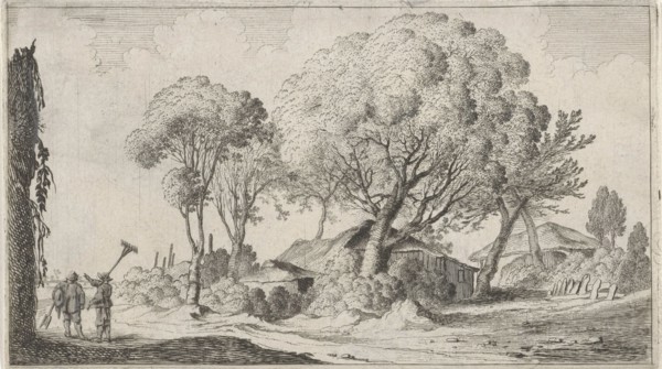 Farms between trees, Gillis van Scheyndel (I), 1605 - 1653
