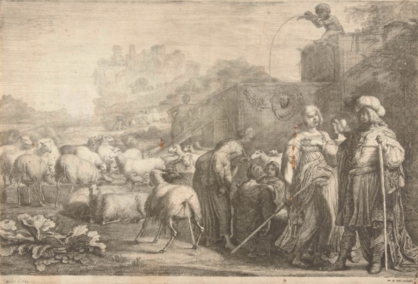 Jacob talks with Rachel, Gerrit Bleker, Frederik de Wit, 1638