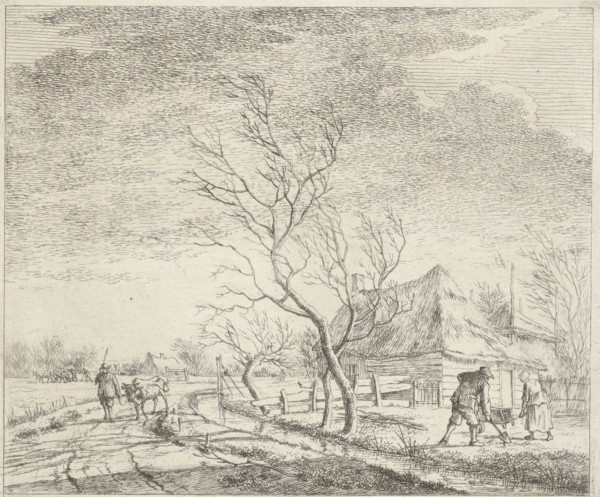 Landscape with farm and field, Johannes Janson, 1783
