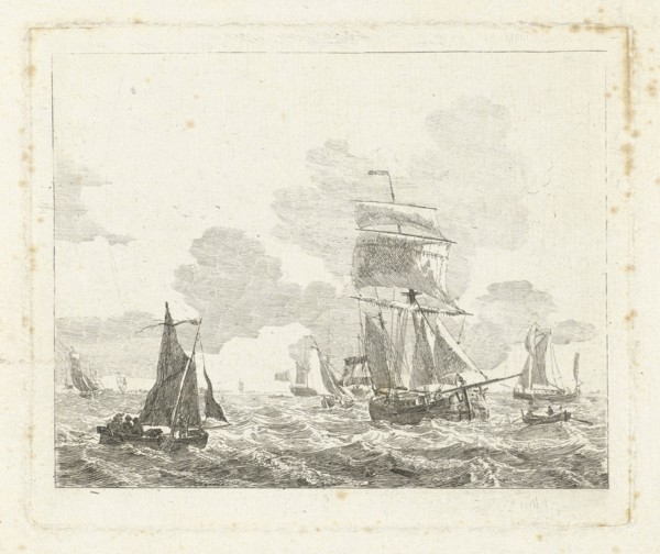 Sailing on troubled water, Gerrit Groenewegen, 1786