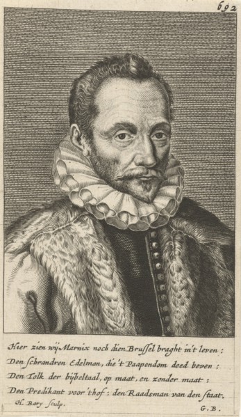 Portrait of Philip of Mr. Marnix of St Aldegonde, Hendrik Bary, Geeraert Brandt (I), 1657 - 1707
