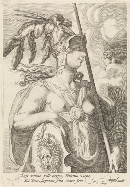 Minerva, Jan Saenredam, Cornelius Schonaeus, Claes Jansz. Visscher (II), 1575 - 1607