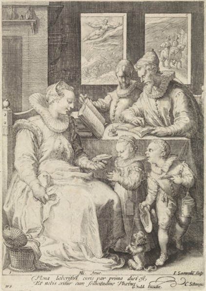 Morning, Jan Saenredam, Cornelius Schonaeus, Gerard Valck, 1670 - 1726