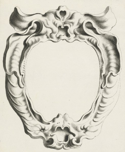 Cartouche with lobe ornament with big ears, Michiel Mosijn, Gerbrand van den Eeckhout, Clement de