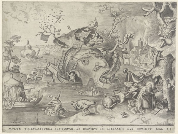 Temptation of H Anthony, Pieter van der Heyden, Pieter Brueghel (I), Hieronymus Cock, 1556