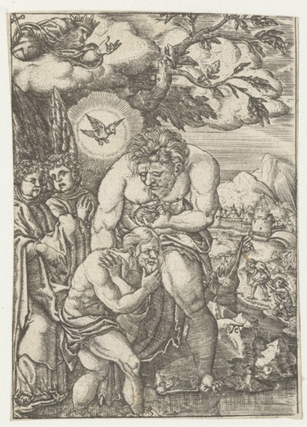 Baptism of Christ in the Jordan, Monogrammist AC (16e eeuw), 1520 - 1562