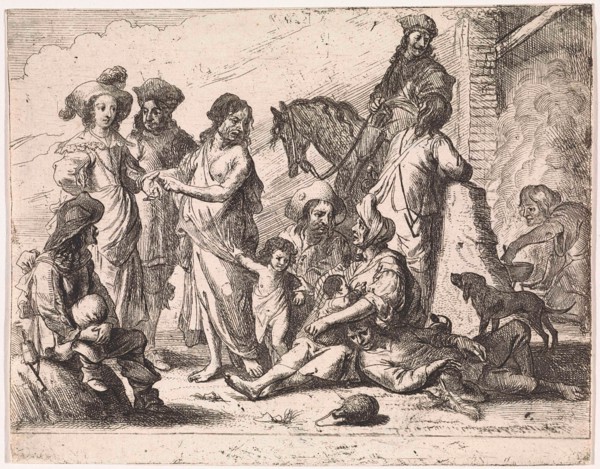 Fortuneteller, Cornelis de Wael, 1630 - 1648