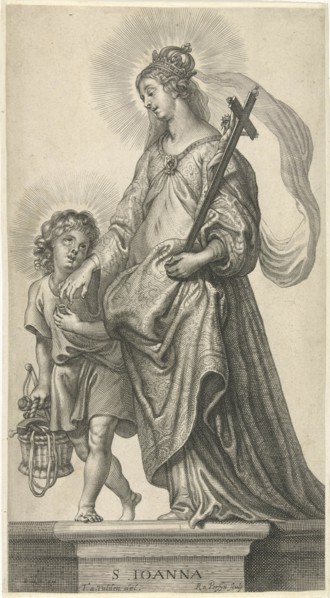 St. Joan of Valois, print maker: Reinier van Persijn, Theodoor van Thulden, Pieter de Bailliu I,