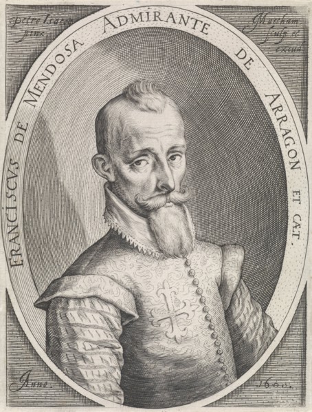 Portrait Francisco Hurtado de Mendoza, Jacob Matham, 1600
