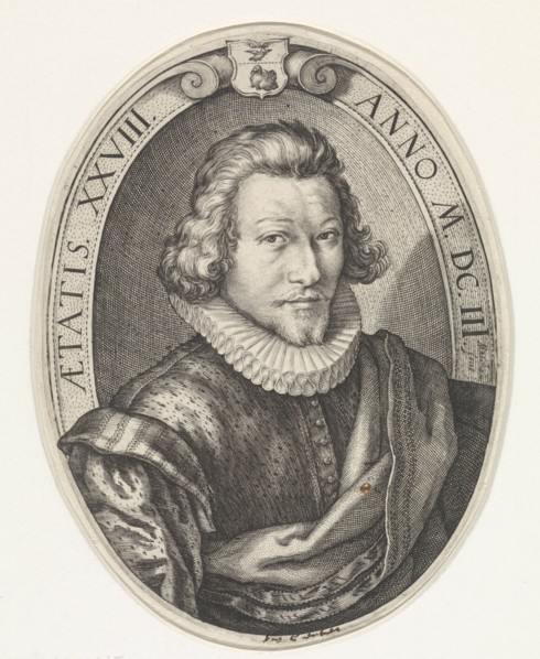 Portrait of Jan Centen Coster, the son of Vincent Jacobsz. Coster, at the age of 28, Bust right in