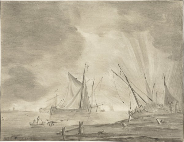 River landscape, Jurriaan Cootwijck, 1771
