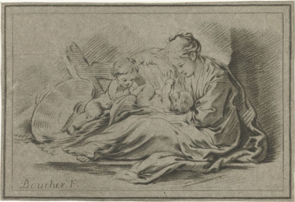 Mother and two children, Jurriaan Cootwijck, 1724 - 1798