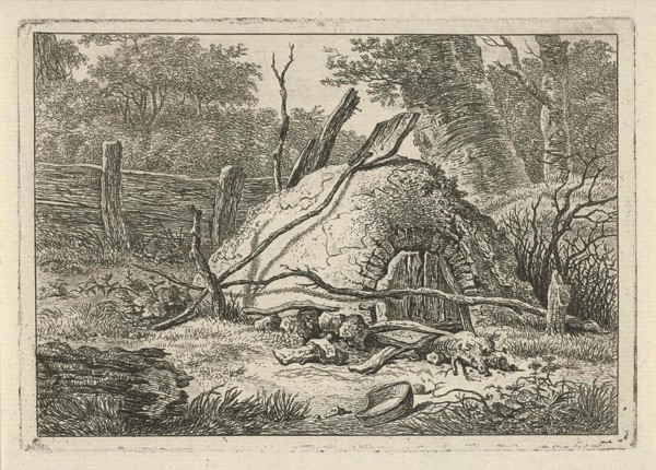 Oven with shovel, Hermanus Fock, 1781 - 1822